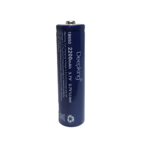باتری لیتیوم یون 18650 تک سلول 3.7 ولت 2200mAH برند DEEPKING