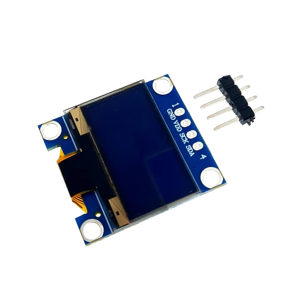 ماژول نمایشگر OLED آبی 0.96 اینچ دارای ارتباط I2C با درایور SSD1306
