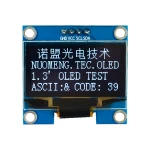 ماژول نمایشگر OLED آبی 1.3 اینچ دارای ارتباط SPI/I2C با درایور SH1106