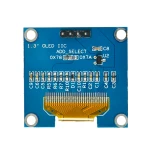 ماژول نمایشگر OLED آبی 1.3 اینچ دارای ارتباط SPI/I2C با درایور SH1106