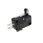 میکروسوئیچ غلتکی 250 ولت AC و 15 آمپر با اهرم کوتاه V-155-IC25