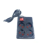 چند راهی برق 4 خانه کلید دار پیکو الکتریک