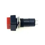 کلید شستی فشاری مربعی قرمز با قطر 10.5 میلی متر (Normal Open)