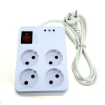 چند راهی محافظ برق 4 خانه کلید دار