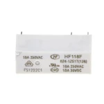 رله 24 ولت تک کنتاکت 10 آمپر  HONGFA مدل HF118F/024-1ZS1T