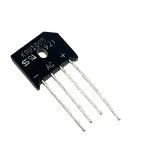 پل دیودی 10 آمپر 1000 ولت KBU1005 شانه ای