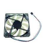 فن 12 ولت 220 میلی آمپر شیشه ای مشکی 12x12x2.5