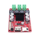 ماژول آمپلی فایر بلوتوث 2x50W وات دو کانال استریو مدل TPA3116 ریموت دار