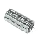 خازن الکترولیت 3300 میکرو فاراد 25 ولت پایه کوتاه