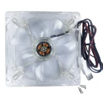 فن 5 ولت شیشه ای همراه با LED صورتی و کابل USB