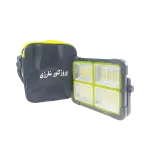 پروژکتور و پاور بانک شارژی خورشیدی 100 وات