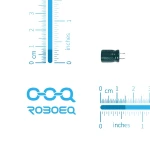 خازن 22 میکرو فاراد 100 ولت TAICON پایه کوتاه