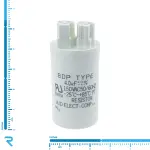 خازن راه انداز 4 میکرو فاراد 150 ولت AC از نوع MKT