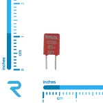 خازن 1 نانو فاراد 63 ولت MKT