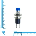 کلید شستی فشاری گرد آبی (Normal Open)