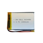 باتری لیتیوم پلیمر 3.7 ولت 1000mAh