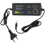 آداپتور متغیر 3 تا 24 ولت بین راهی 3 آمپر با نمایشگر مدل KJS-1509