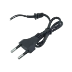 کابل برق دو شاخه پرسی 40 سانتی متری مشکی