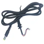 فیش آداپتور نری سیم دار 90 سانتی متری مشکی