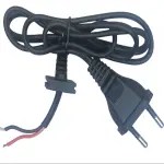 کابل برق دو شاخه پرسی یک متر مشکی