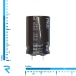 خازن الکترولیتی 2200 میکرو فاراد 25 ولت NICHICON سری PW پایه کوتاه اصل ژاپن