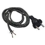 کابل برق دو شاخه اتویی با روکش نخی شیلد دار 180 سانتی متری