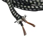 کابل برق دو شاخه اتویی با روکش نخی شیلد دار  180 سانتی متری