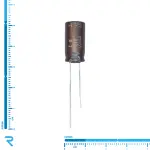 خازن الکترولیتی 82 میکرو فاراد 100 ولت NIPPON سری KY اصل ژاپن