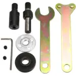 پک 7 تکه فلنج نگهدارنده فرز اره ای شفت 5 میلیمتر همراه با آچار