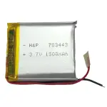 باتری لیتیوم پلیمر 3.7 ولت 1500mAhمدل 703443