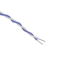 سیم دو رشته ای تلفنی رانژه 0.2*2 آلومینیوم روکش مس (CCA) سفید بنفش