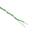 سیم دو رشته ای تلفنی رانژه 0.2*2 تمام مس قلع اندود (CCC) سفید سبز