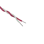 سیم دو رشته ای تلفنی رانژه 0.2*2 آلومینیوم روکش مس (CCA) سفید قرمز