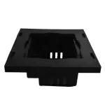 قاب کلید هوشمند لمسی شامل بدنه و فریم مشکی