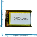 باتری لیتیوم پلیمر 3.7 ولت با ظرفیت 2000mAh مدل 103450