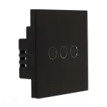 کلید لمسی سه پل مدل B3 مشکی