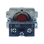 کلید شستی فشاری گرد قرمز تک کنتاکت استاپ (Normally Close)