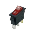 کلید راکر دو حالته 3 پین چراغ دار 10*26