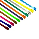 بست کمربندی 10 سانتی متری آبی بسته 100 عددی