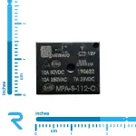 رله 12 ولت تک کنتاکت 10 آمپر میلون MEISHUO