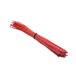 سیم 0.5 افشان 15 سانتی متری قرمز تمام مس (CCC) بسته 25 عددی