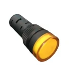 چراغ سیگنال تابلویی 12 ولت زرد قطر 22 میلی متر