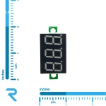ماژول ولت متر پنلی 0 تا 100 ولت DC سه سیمه 0.36 اینچ قرمز