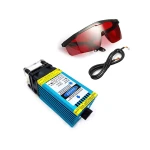 دیود لیزر 10 وات 12 ولت به همراه عینک محافظ با فوکوس متغیر