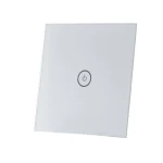 شیشه کلید هوشمند تک پل نقره ای GL2-SP1 ابعاد 0.2×8.6×8.6 سانتی متر