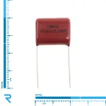 خازن 2.2 میکروفاراد 450 ولت پلی استر