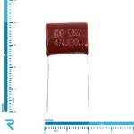 خازن 470 نانو فاراد 630 ولت پلی استر