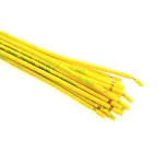 سیم 0.5 افشان 20 سانتی متری زرد تمام مس (CCC) بسته 25 عددی