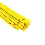 سیم 0.5 افشان 10 سانتی متری زرد تمام مس (CCC) بسته 25 عددی