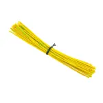 سیم 0.5 افشان 15 سانتی متری زرد تمام مس (CCC) بسته 25 عددی